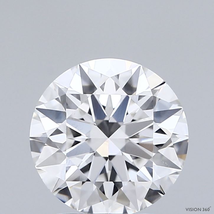 2.05 Carat Round Shaped, Ideal Cut, E Color, VVS2 Clarity, IGI Certified Lab Grown Diamond