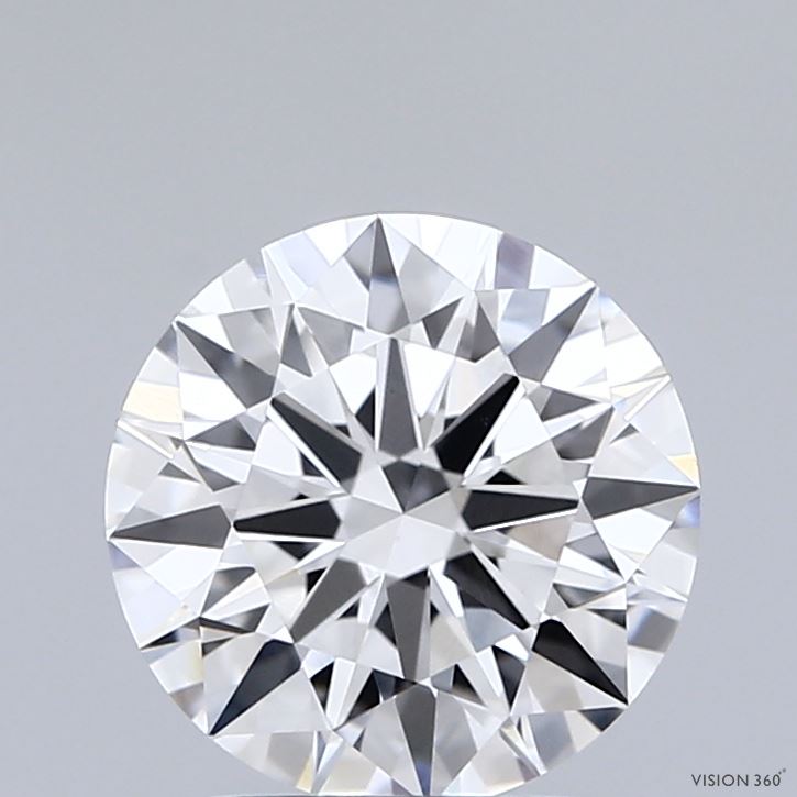 2.04 Carat Round Shaped, Ideal Cut, E Color, VVS2 Clarity, IGI Certified Lab Grown Diamond