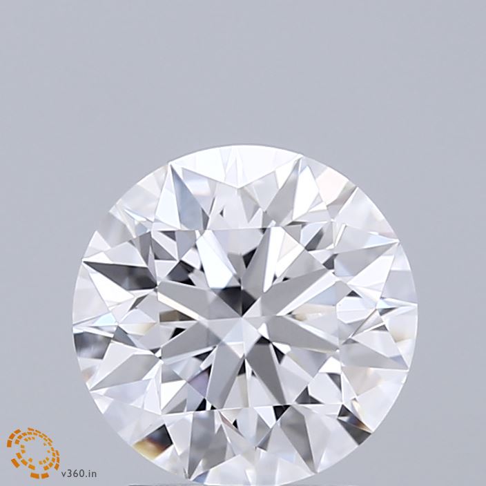 2.02 Carat Round Shaped, Ideal Cut, D Color, VVS2 Clarity, IGI Certified Lab Grown Diamond