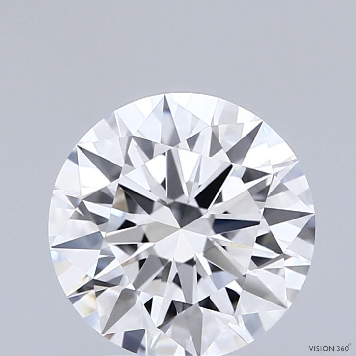 2.05 Carat Round Shaped, Ideal Cut, E Color, VVS2 Clarity, IGI Certified Lab Grown Diamond