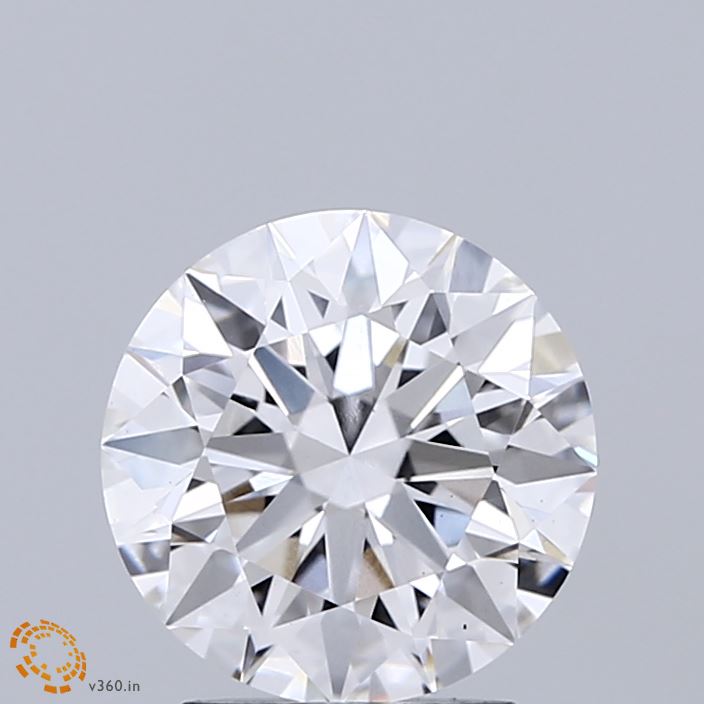 2.05 Carat Round Shaped, Ideal Cut, D Color, VS1 Clarity, IGI Certified Lab Grown Diamond