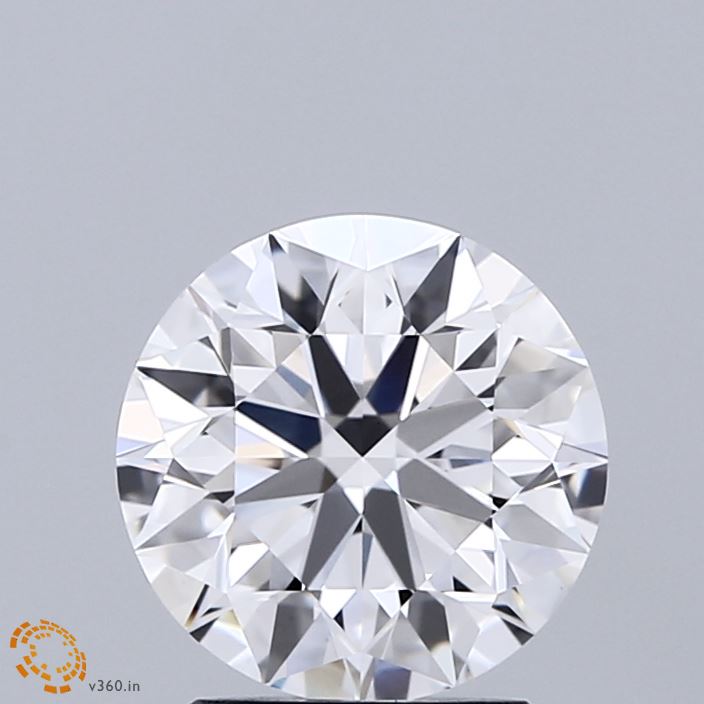 2.01 Carat Round Shaped, Ideal Cut, D Color, VS1 Clarity, IGI Certified Lab Grown Diamond
