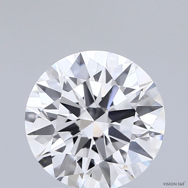 2.03 Carat Round Shaped, Ideal Cut, D Color, VS1 Clarity, IGI Certified Lab Grown Diamond