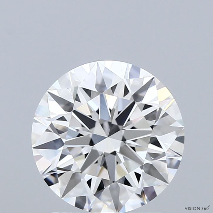 2.05 Carat Round Shaped, Ideal Cut, E Color, VVS2 Clarity, IGI Certified Lab Grown Diamond