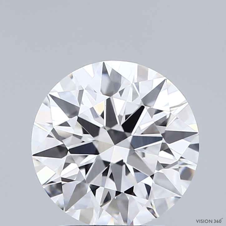 2.05 Carat Round Shaped, Ideal Cut, E Color, VVS2 Clarity, IGI Certified Lab Grown Diamond