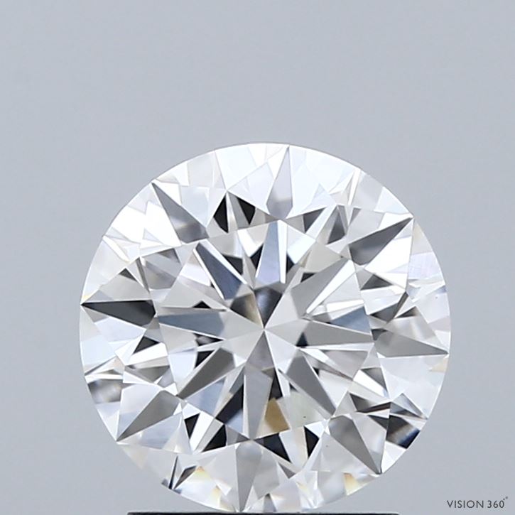 2.05 Carat Round Shaped, Ideal Cut, D Color, VVS2 Clarity, IGI Certified Lab Grown Diamond