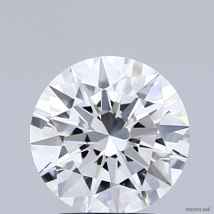 2.03 Carat Round Shaped, Excellent Cut, E Color, VVS2 Clarity, IGI Certified Lab Grown Diamond