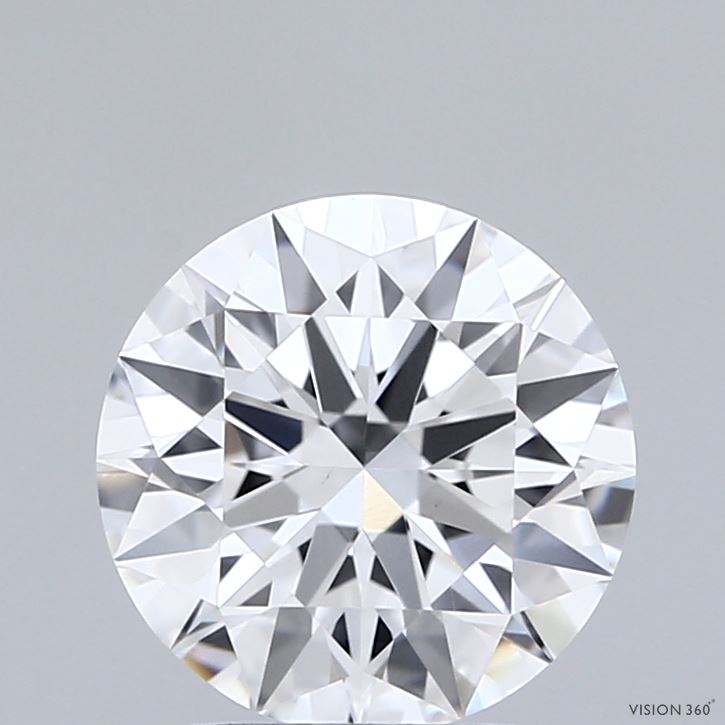 2.05 Carat Round Shaped, Ideal Cut, E Color, VVS2 Clarity, IGI Certified Lab Grown Diamond