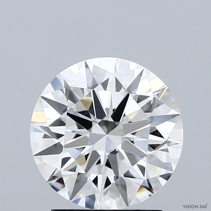 2.04 Carat Round Shaped, Ideal Cut, E Color, VVS2 Clarity, IGI Certified Lab Grown Diamond