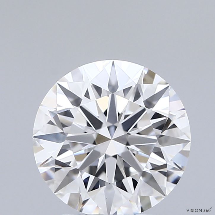2.02 Carat Round Shaped, Ideal Cut, E Color, VVS2 Clarity, IGI Certified Lab Grown Diamond