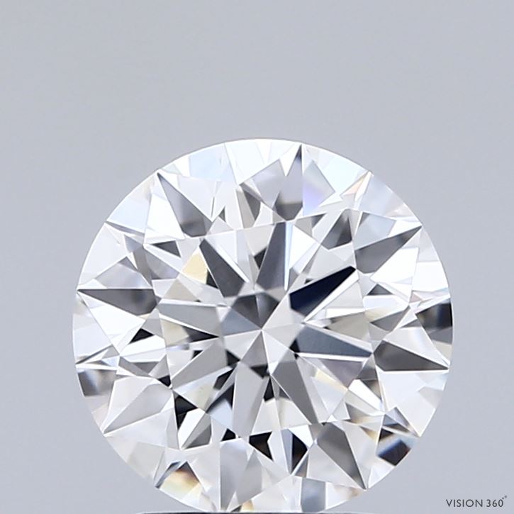2.05 Carat Round Shaped, Ideal Cut, D Color, VVS2 Clarity, IGI Certified Lab Grown Diamond