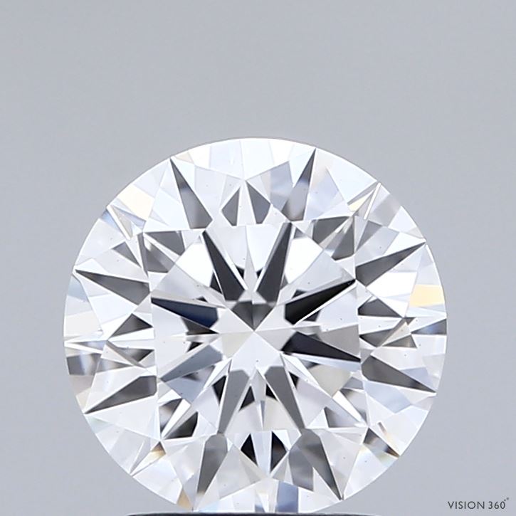2.05 Carat Round Shaped, Ideal Cut, D Color, VS1 Clarity, IGI Certified Lab Grown Diamond