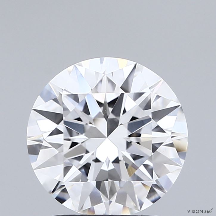 2.02 Carat Round Shaped, Excellent Cut, E Color, VVS2 Clarity, IGI Certified Lab Grown Diamond