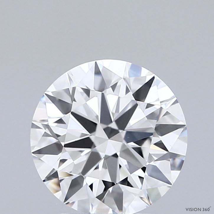 2.00 Carat Round Shaped, Ideal Cut, E Color, VVS2 Clarity, IGI Certified Lab Grown Diamond