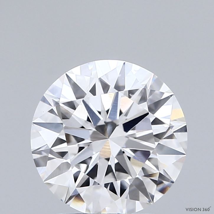 2.00 Carat Round Shaped, Ideal Cut, E Color, VVS2 Clarity, IGI Certified Lab Grown Diamond
