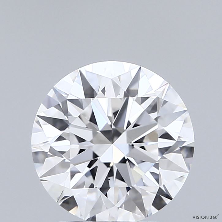 2.03 Carat Round Shaped, Ideal Cut, D Color, VS1 Clarity, IGI Certified Lab Grown Diamond