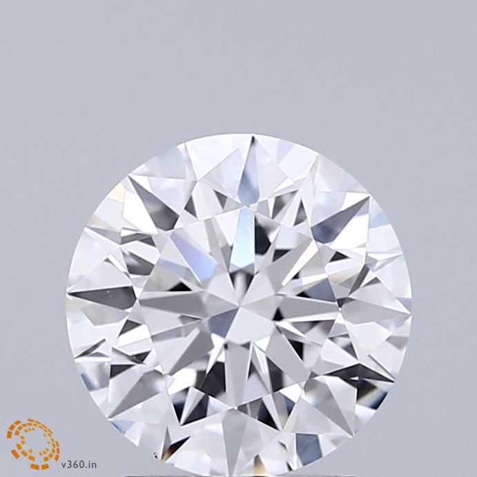 2.05 Carat Round Shaped, Ideal Cut, D Color, VVS2 Clarity, IGI Certified Lab Grown Diamond