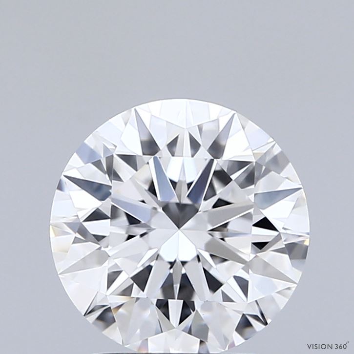 2.01 Carat Round Shaped, Ideal Cut, D Color, VVS2 Clarity, IGI Certified Lab Grown Diamond