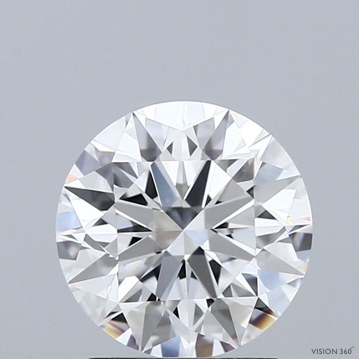 2.01 Carat Round Shaped, Ideal Cut, D Color, VVS2 Clarity, IGI Certified Lab Grown Diamond