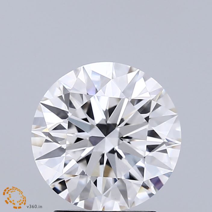 2.03 Carat Round Shaped, Ideal Cut, F Color, VVS2 Clarity, IGI Certified Lab Grown Diamond