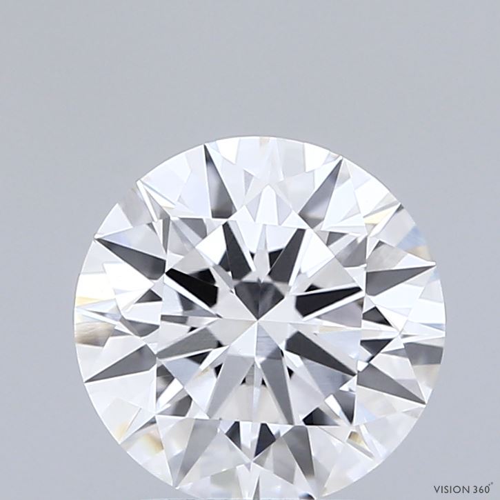 2.04 Carat Round Shaped, Ideal Cut, D Color, VVS2 Clarity, IGI Certified Lab Grown Diamond