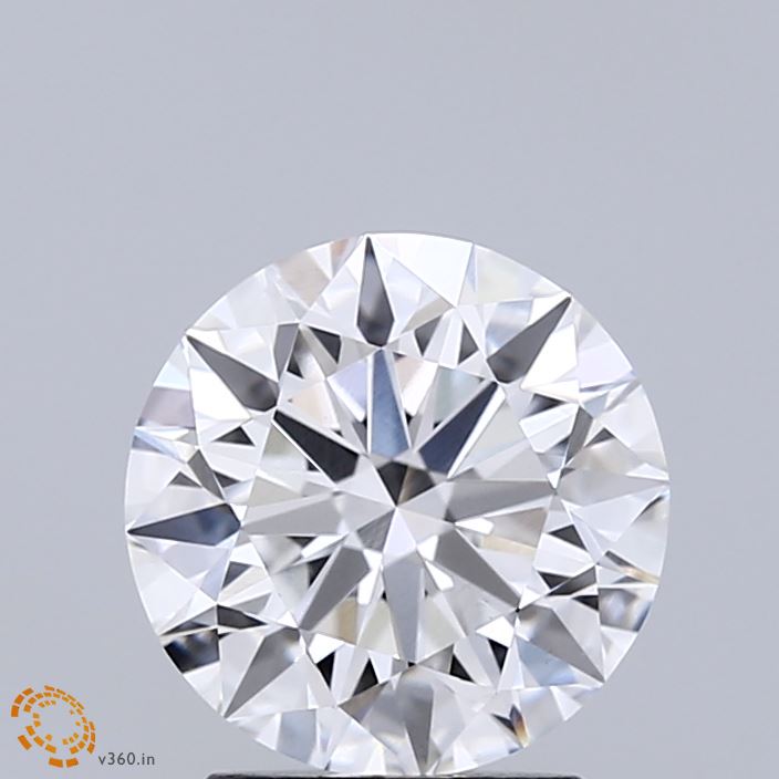 2.04 Carat Round Shaped, Excellent Cut, D Color, VS1 Clarity, IGI Certified Lab Grown Diamond