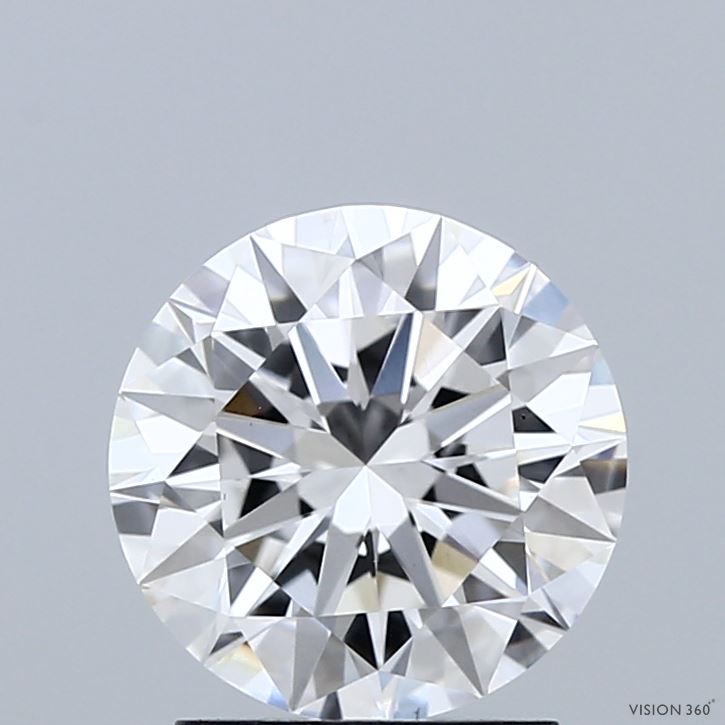 2.00 Carat Round Shaped, Excellent Cut, D Color, VS1 Clarity, IGI Certified Lab Grown Diamond