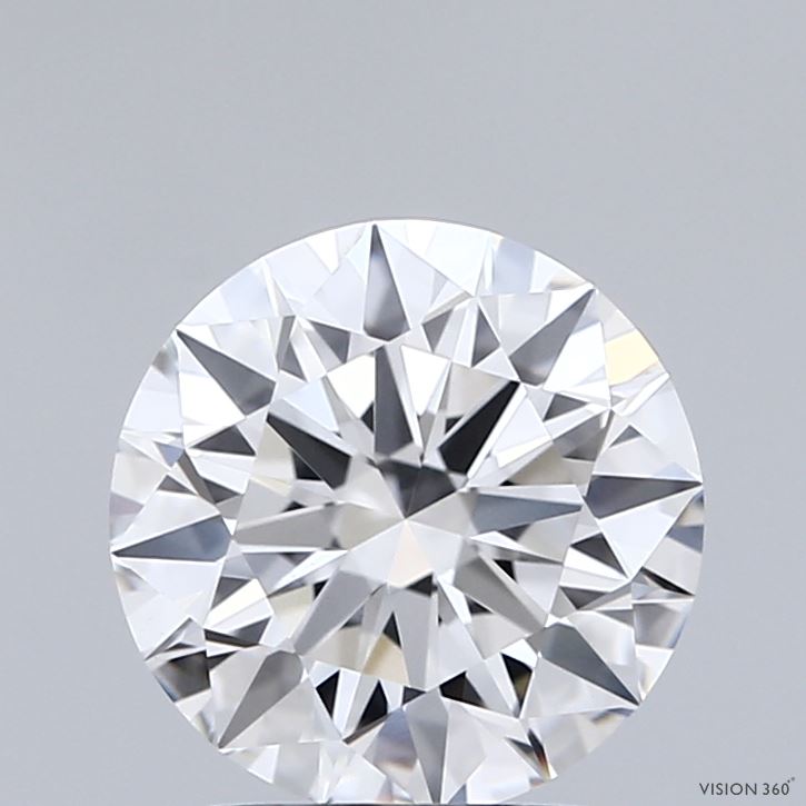 2.02 Carat Round Shaped, Ideal Cut, E Color, VVS2 Clarity, IGI Certified Lab Grown Diamond