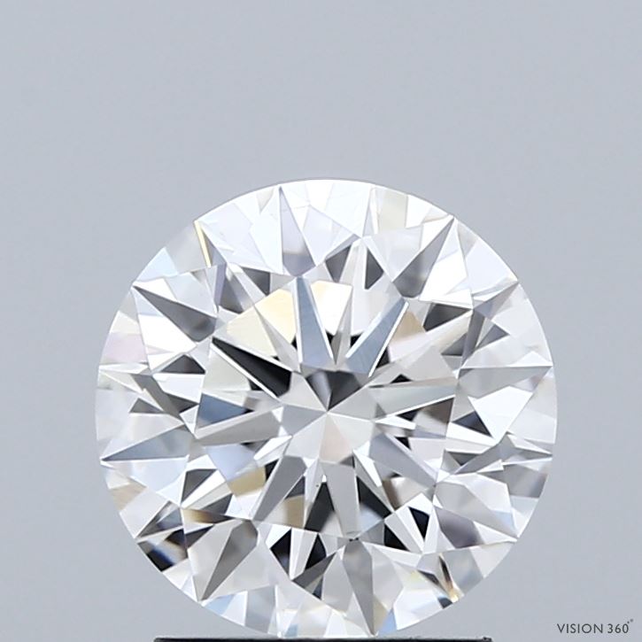 2.05 Carat Round Shaped, Ideal Cut, E Color, VVS2 Clarity, IGI Certified Lab Grown Diamond