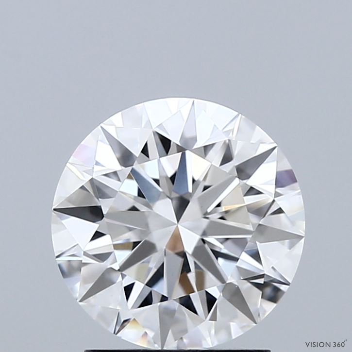 2.05 Carat Round Shaped, Ideal Cut, D Color, VS1 Clarity, IGI Certified Lab Grown Diamond