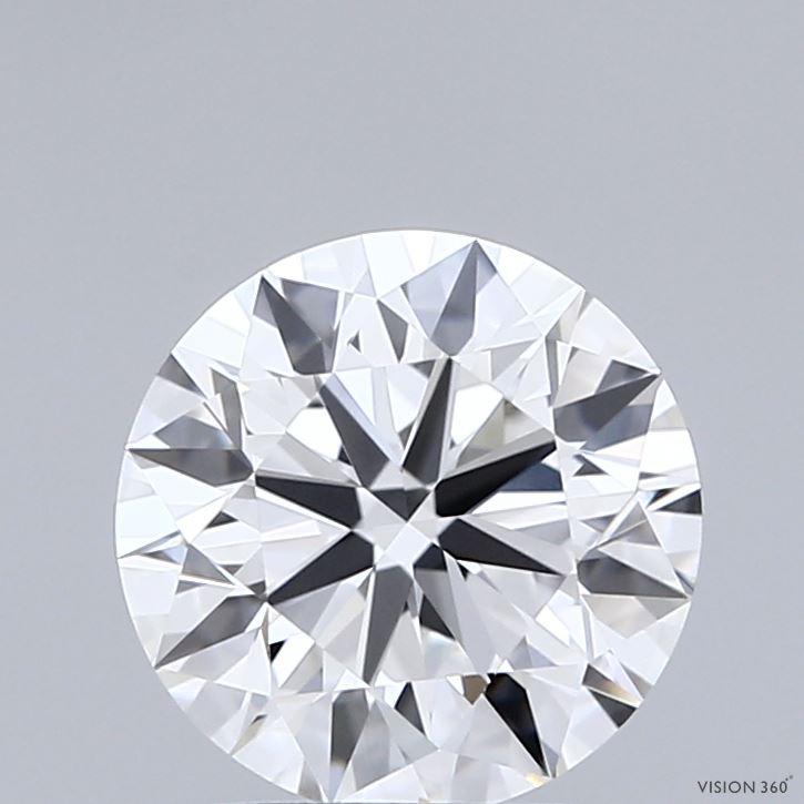 2.00 Carat Round Shaped, Excellent Cut, E Color, VVS2 Clarity, IGI Certified Lab Grown Diamond