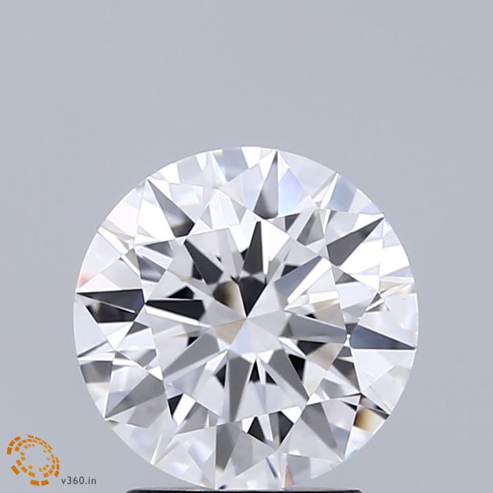 2.00 Carat Round Shaped, Ideal Cut, E Color, VVS2 Clarity, IGI Certified Lab Grown Diamond