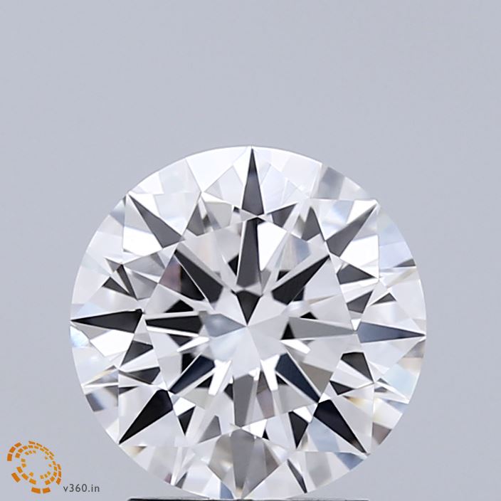 2.01 Carat Round Shaped, Ideal Cut, F Color, VVS2 Clarity, IGI Certified Lab Grown Diamond