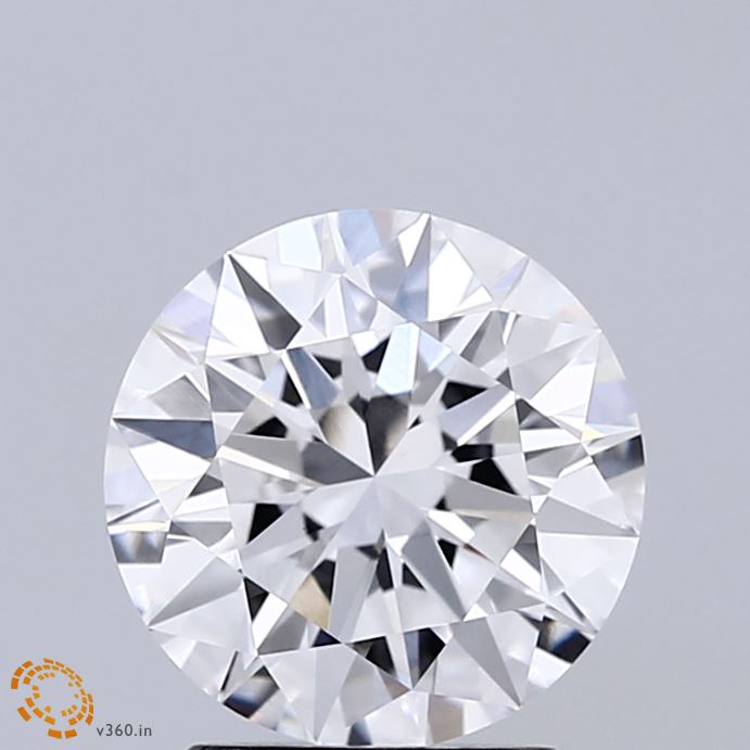2.02 Carat Round Shaped, Excellent Cut, D Color, VVS2 Clarity, IGI Certified Lab Grown Diamond