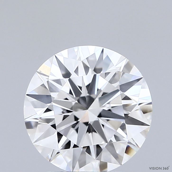 2.05 Carat Round Shaped, Ideal Cut, E Color, VVS2 Clarity, IGI Certified Lab Grown Diamond