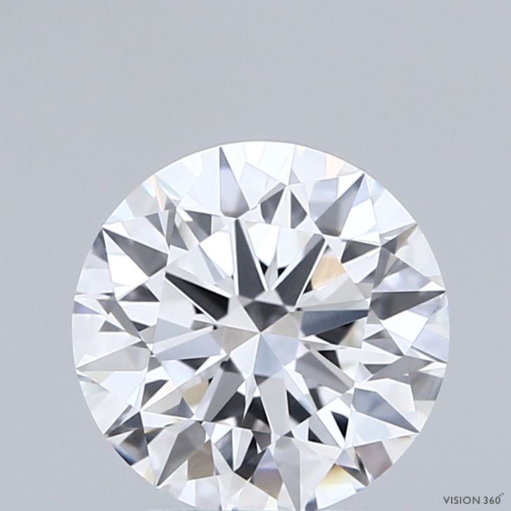 2.05 Carat Round Shaped, Ideal Cut, E Color, VVS2 Clarity, IGI Certified Lab Grown Diamond