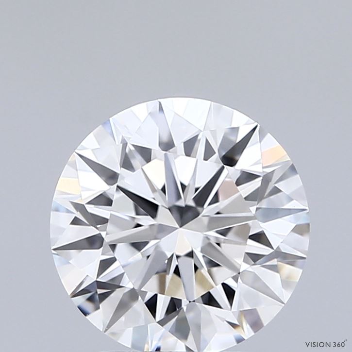 2.05 Carat Round Shaped, Ideal Cut, D Color, VVS2 Clarity, IGI Certified Lab Grown Diamond