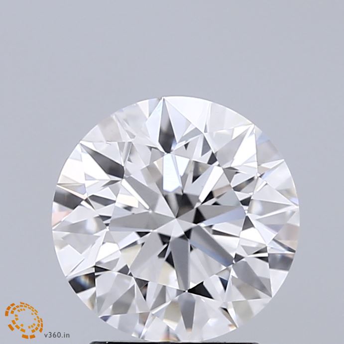 2.00 Carat Round Shaped, Ideal Cut, E Color, VVS2 Clarity, IGI Certified Lab Grown Diamond