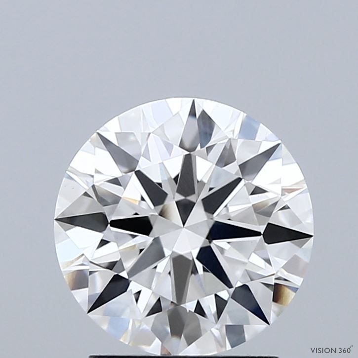 2.03 Carat Round Shaped, Ideal Cut, E Color, VVS2 Clarity, IGI Certified Lab Grown Diamond