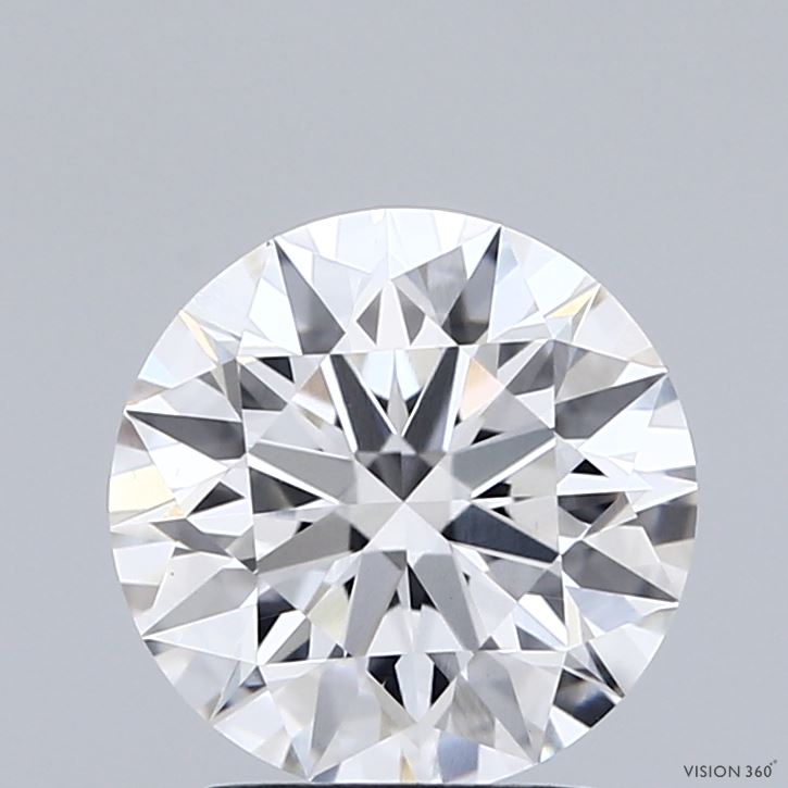 2.05 Carat Round Shaped, Ideal Cut, E Color, VVS2 Clarity, IGI Certified Lab Grown Diamond