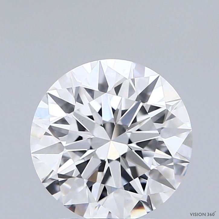 2.05 Carat Round Shaped, Ideal Cut, D Color, VS1 Clarity, IGI Certified Lab Grown Diamond