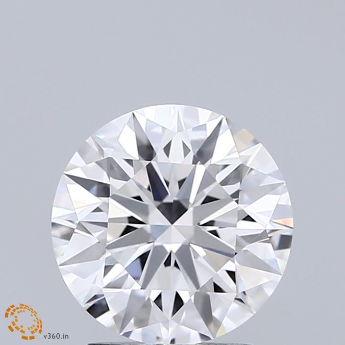 2.03 Carat Round Shaped, Ideal Cut, E Color, VVS2 Clarity, IGI Certified Lab Grown Diamond