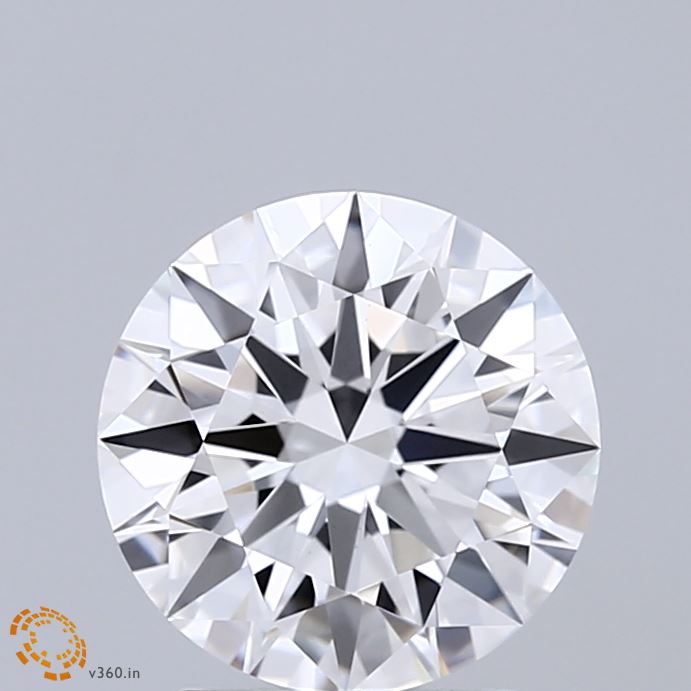 2.05 Carat Round Shaped, Ideal Cut, D Color, VVS2 Clarity, IGI Certified Lab Grown Diamond