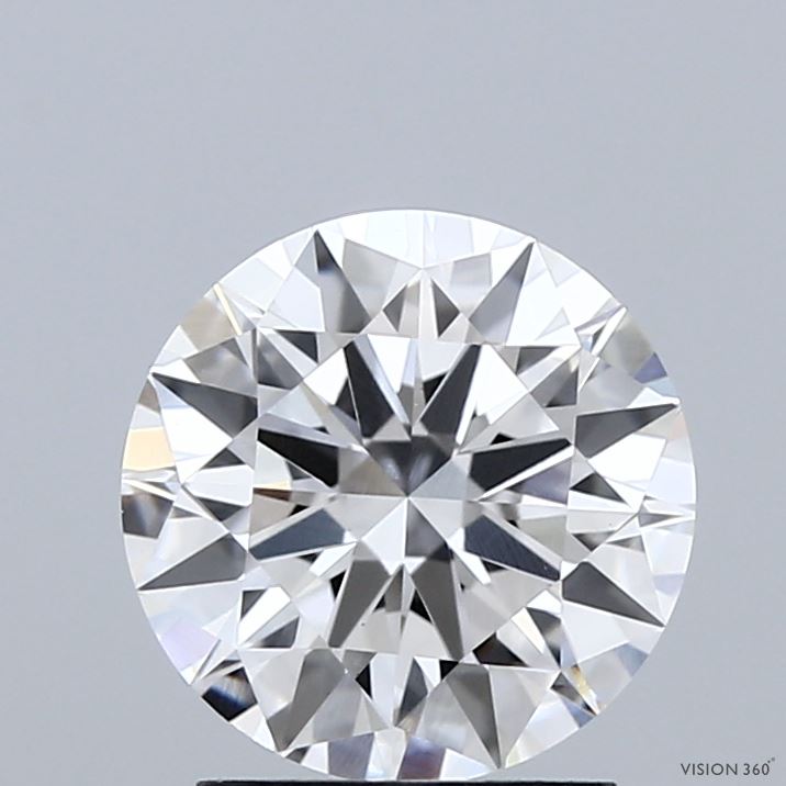 2.03 Carat Round Shaped, Ideal Cut, E Color, VVS2 Clarity, IGI Certified Lab Grown Diamond