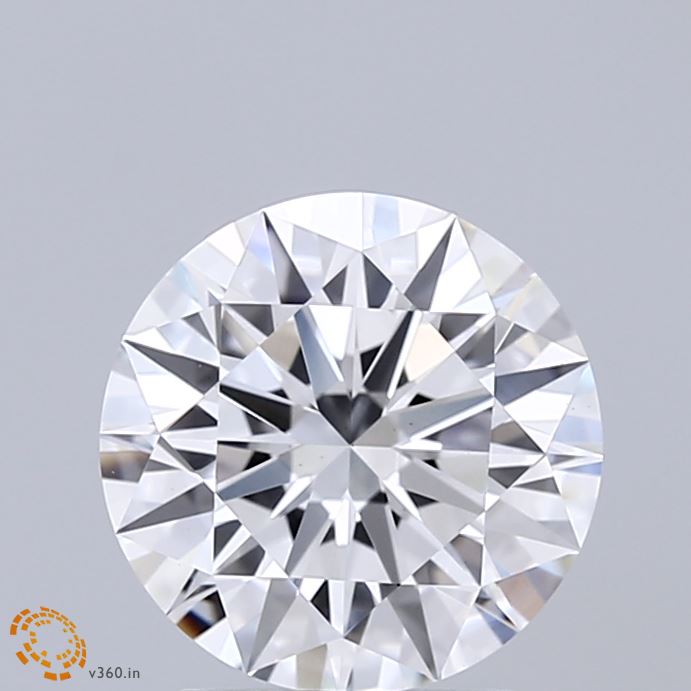 2.05 Carat Round Shaped, Ideal Cut, D Color, VS1 Clarity, IGI Certified Lab Grown Diamond