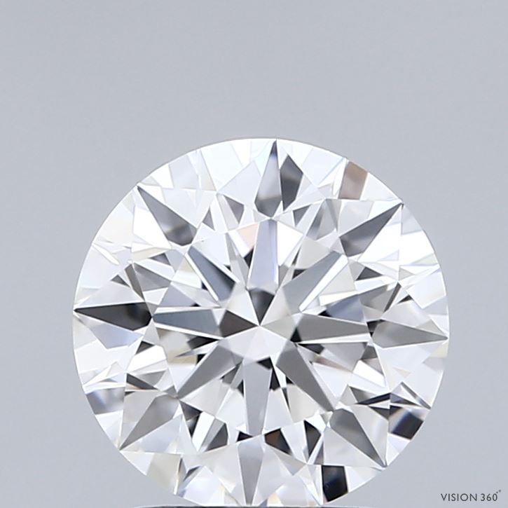 2.05 Carat Round Shaped, Ideal Cut, E Color, VVS2 Clarity, IGI Certified Lab Grown Diamond