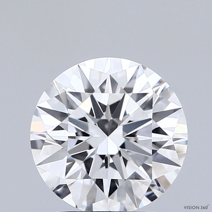 2.02 Carat Round Shaped, Ideal Cut, D Color, VVS2 Clarity, IGI Certified Lab Grown Diamond
