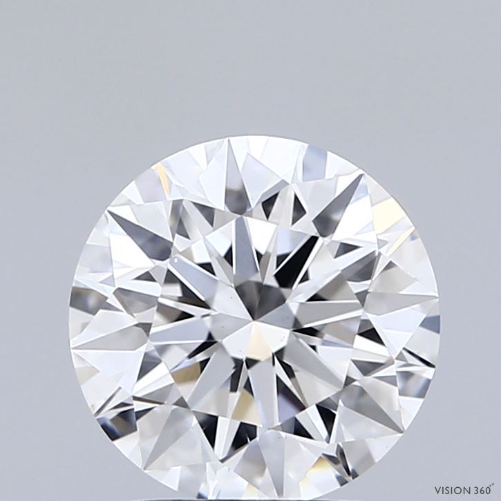 2.05 Carat Round Shaped, Ideal Cut, D Color, VS1 Clarity, IGI Certified Lab Grown Diamond
