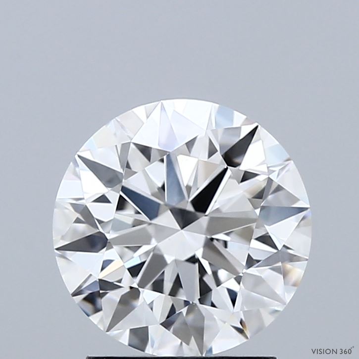 2.05 Carat Round Shaped, Ideal Cut, D Color, VVS2 Clarity, IGI Certified Lab Grown Diamond