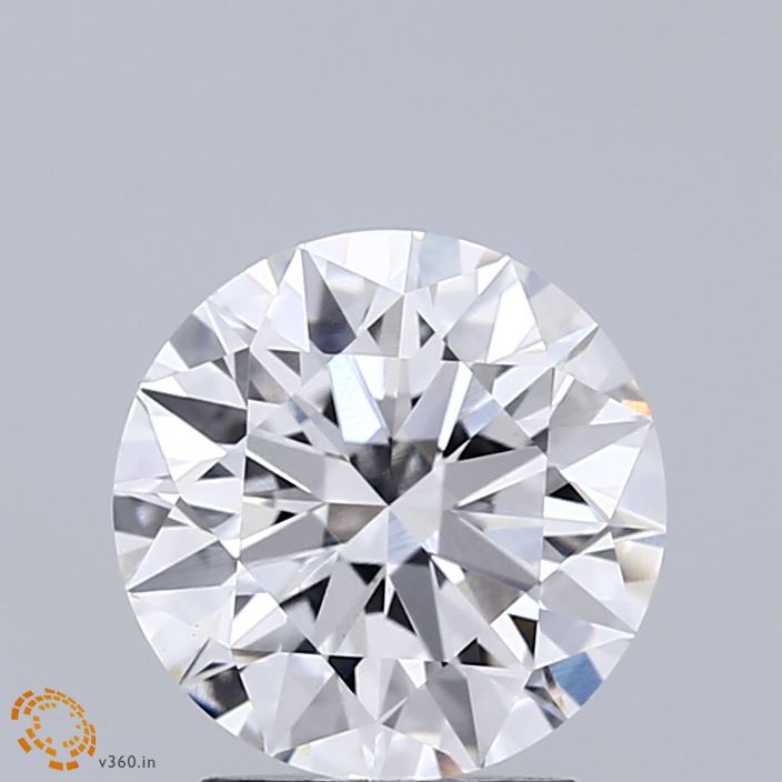 2.02 Carat Round Shaped, Ideal Cut, E Color, VVS2 Clarity, IGI Certified Lab Grown Diamond
